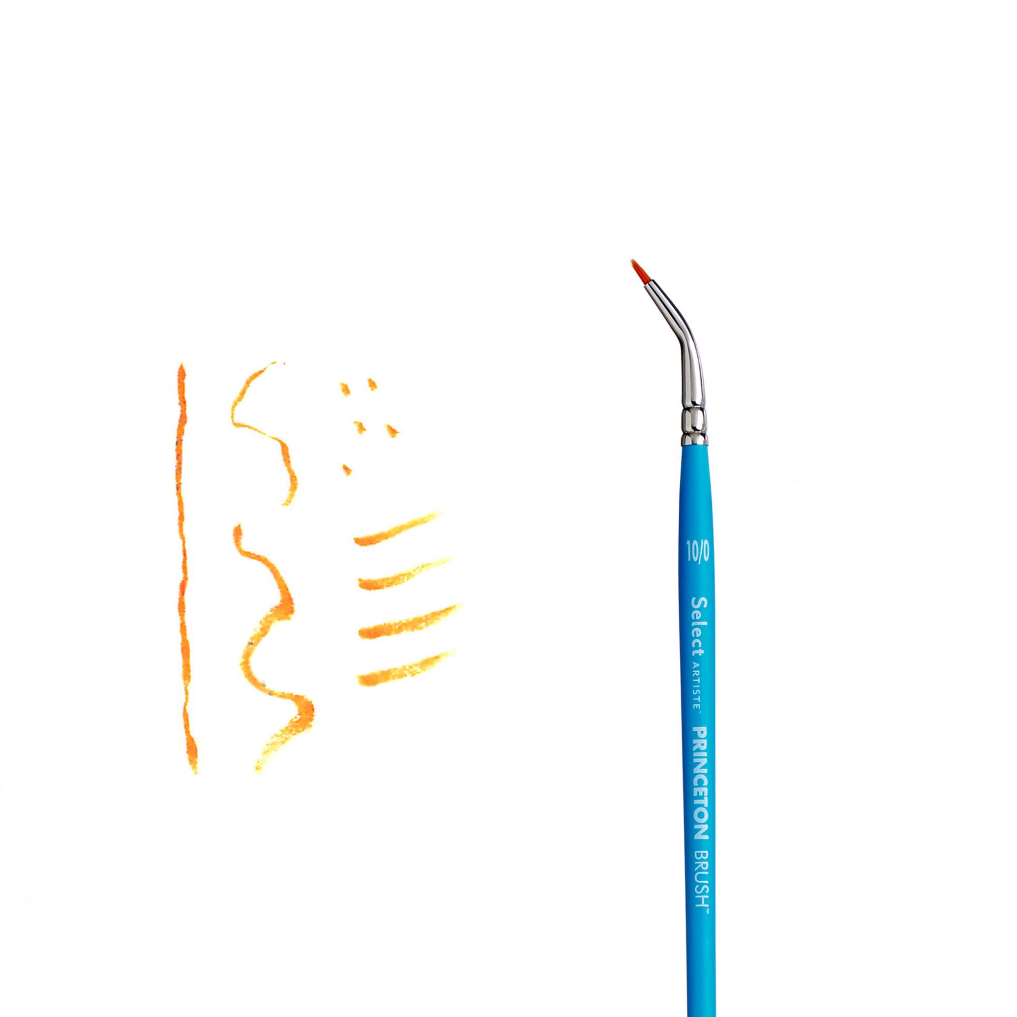 Princeton™ Select™ Artiste Series 3750 Short Handle Angle Spot Detailer Brush